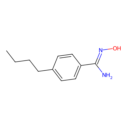 4-Butyl-N-hydroxy-benzamidine structure