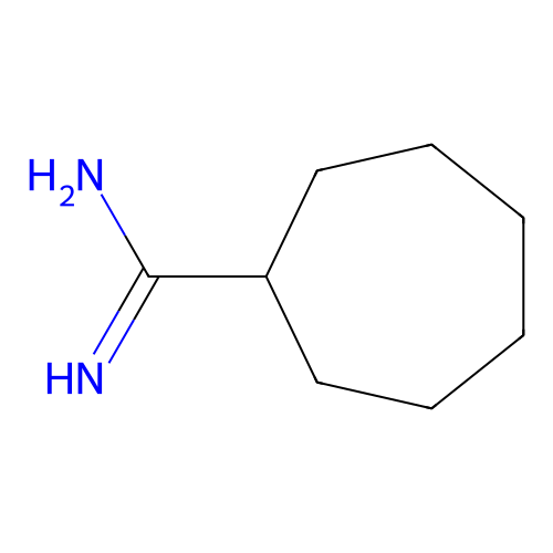 Cycloheptanecarboximidamide structure