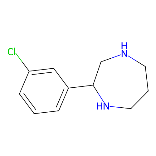 2-(3-Chlorophenyl)-1,4-diazepane structure