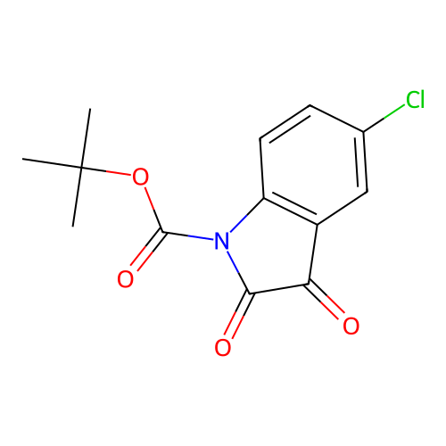 Tert-butyl 5-chloro-2,3-dioxoindole-1-carboxylate structure