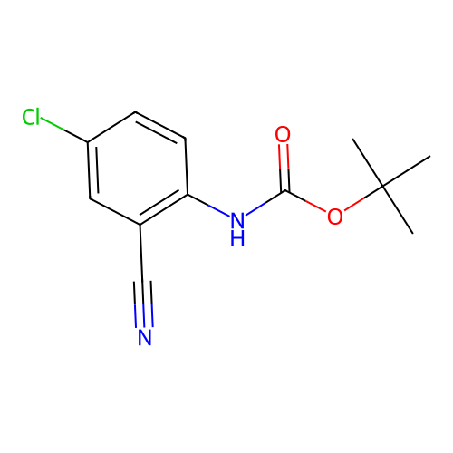 (4-Chloro-2-cyano-phenyl)-carbamic acid tert-butyl ester structure