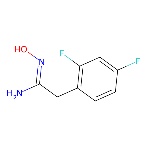 2-(2,4-Difluoro-phenyl)-N-hydroxy-acetamidine structure