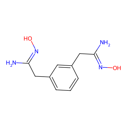 2-[3-(2-amino-2-hydroxyiminoethyl)phenyl]-N'-hydroxyethanimidamide structure