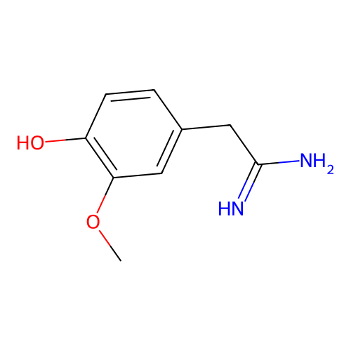 2-(4-Hydroxy-3-methoxyphenyl)ethanimidamide structure