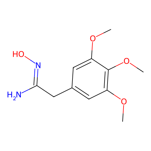 N-Hydroxy-2-(3,4,5-Trimethoxy-Phenyl)-Acetamidine structure