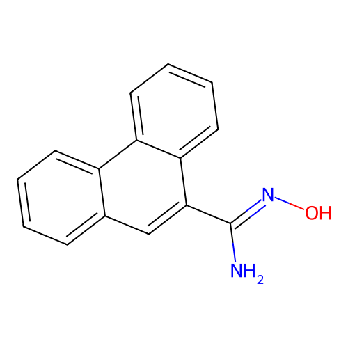 N'-hydroxyphenanthrene-9-carboximidamide structure