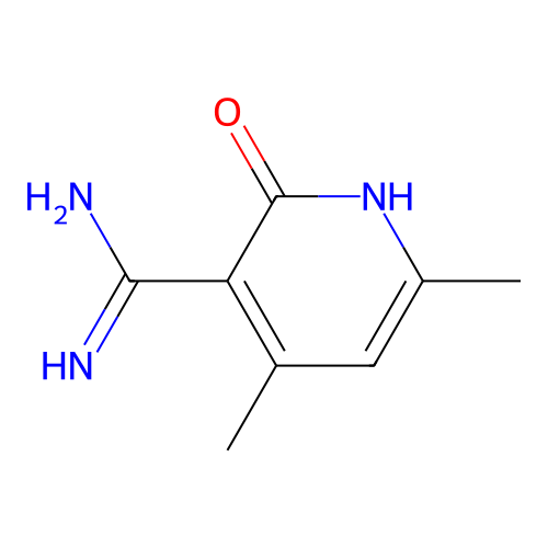 2-Hydroxy-4,6-dimethyl-nicotinamidine structure
