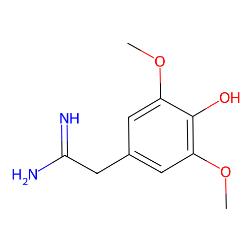 2-(4-Hydroxy-3,5-dimethoxyphenyl)ethanimidamide structure
