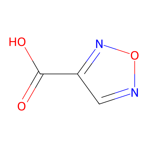 1,2,5-Oxadiazole-3-carboxylic acid structure