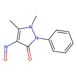 Nitrosoantipyrine structure