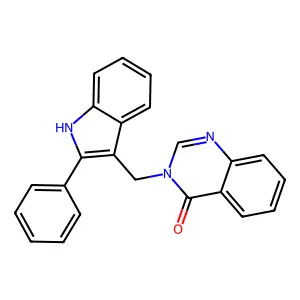 4(3H)-Quinazolinone, 3-((2-phenyl-1H-indol-3-yl)methyl)- structure