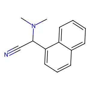 (Dimethylamino)(naphthalen-1-yl)acetonitrile structure