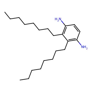 1,4-Benzenediamine, dioctyl- structure