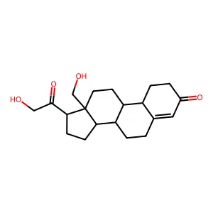 18-Hydroxy-19-nordeoxycorticosterone structure