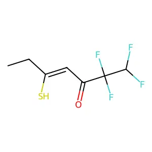 4-Hepten-3-one, 1,1,2,2-tetrafluoro-5-mercapto- structure