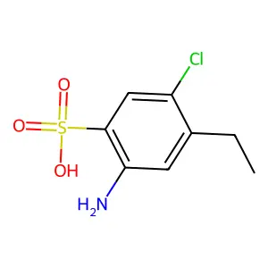 2-Amino-5-chloro-4-ethylbenzenesulfonic acid structure