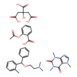 Aspirin; caffeine; orphenadrine citrate structure
