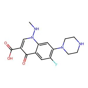 N-Desmethylamifloxacin structure