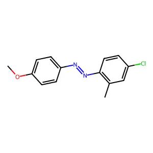 2-Methyl-4-chloro-4'-methoxyazobenzene structure