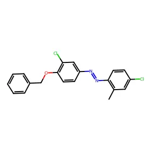 2-Methyl-3',4-dichloro-4'-benzyloxyazobezene structure