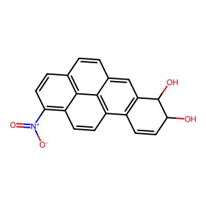 1-Nitrobenzo(a)pyrene trans-7,8-dihydrodiol structure