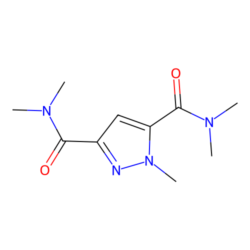Pyrazole-3,5-dicarboxamide, N,N,N',N',1-pentamethyl- structure
