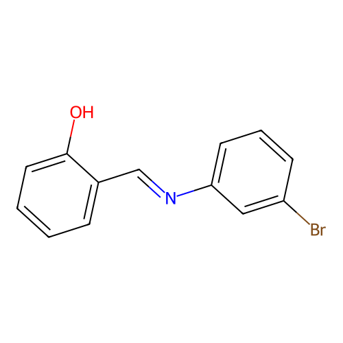 Alpha-(3-bromophenylimino)-O-cresol structure