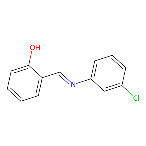 3-Chloro-N-(2-hydroxybenzylidene)aniline structure