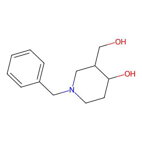 1-Benzyl-3-(hydroxymethyl)piperidin-4-ol structure