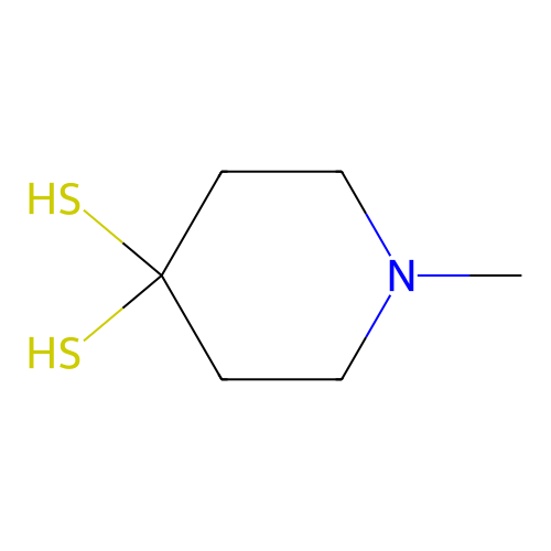 1-Methylpiperidine-4,4-dithiol structure