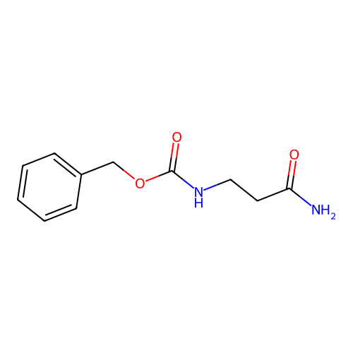 benzyl N-(2-carbamoylethyl)carbamate structure