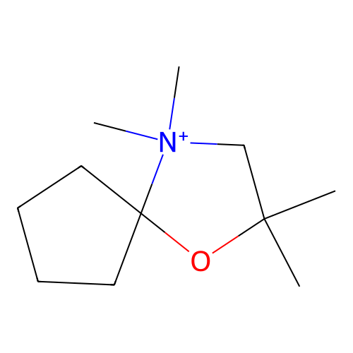 6,6,8,8-Tetramethyl-9-oxa-6-azoniaspiro[4.4]nonane structure