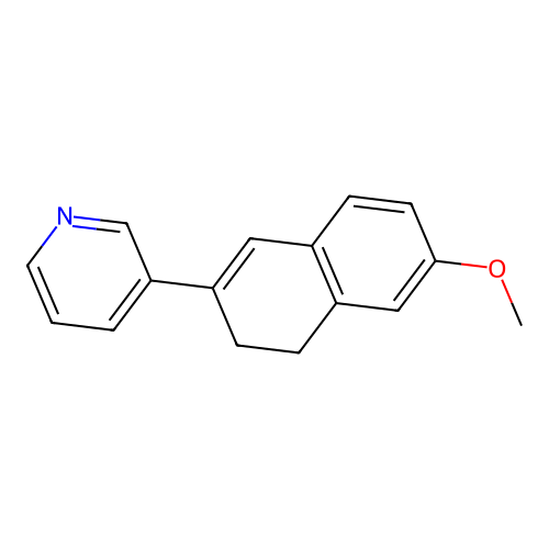 3-(6-Methoxy-3,4-dihydronaphthalen-2-yl)pyridine structure