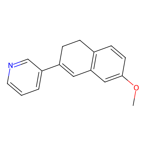 3-(7-Methoxy-3,4-dihydronaphthalen-2-yl)pyridine structure