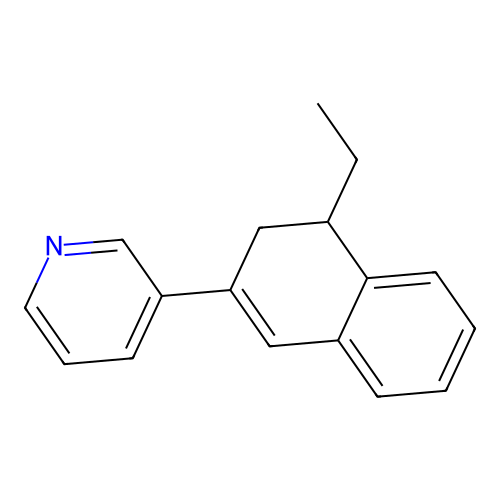 3-(4-Ethyl-3,4-dihydronaphthalen-2-yl)pyridine structure