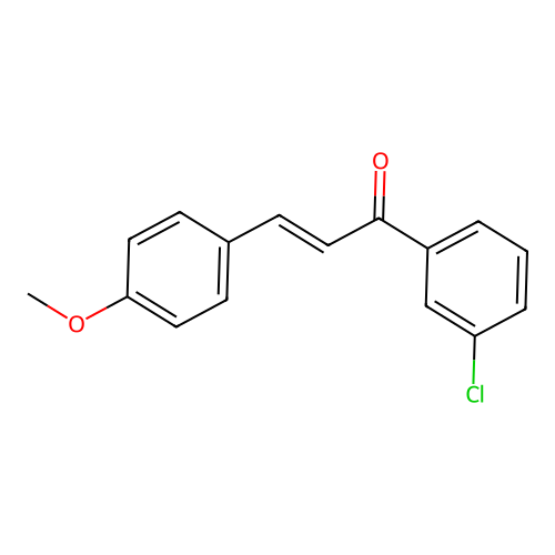 (2E)-1-(3-Chlorophenyl)-3-(4-methoxyphenyl)prop-2-en-1-one structure