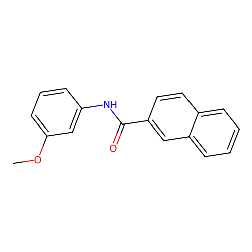 2-Naphthalenecarboxamide, N-(3-methoxyphenyl)- structure