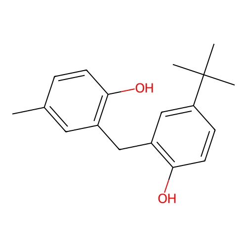 Phenol, 4-(1,1-dimethylethyl)-2-[(2-hydroxy-5-methylphenyl)methyl]- structure