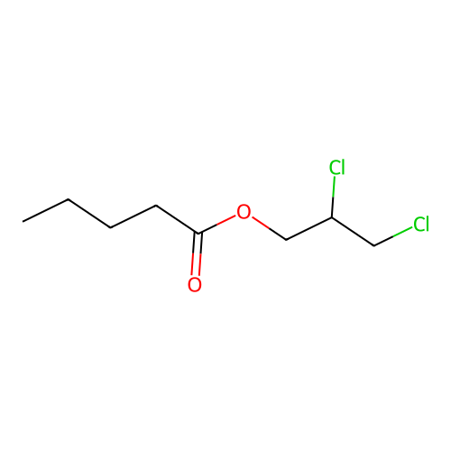 2,3-Dichloropropyl pentanoate structure