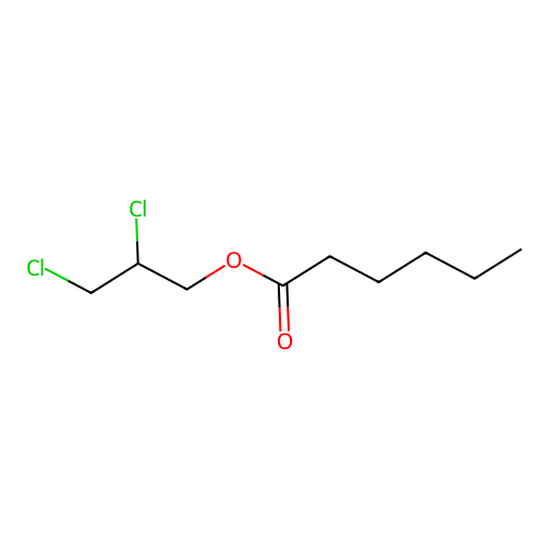 2,3-Dichloropropyl hexanoate structure