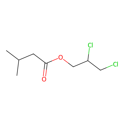 2,3-Dichloropropyl isopentanoate structure