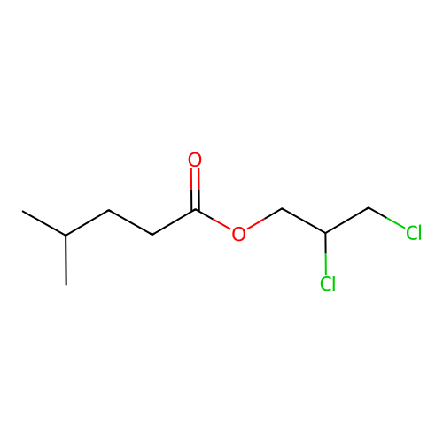 2,3-Dichloropropyl isohexanoate structure