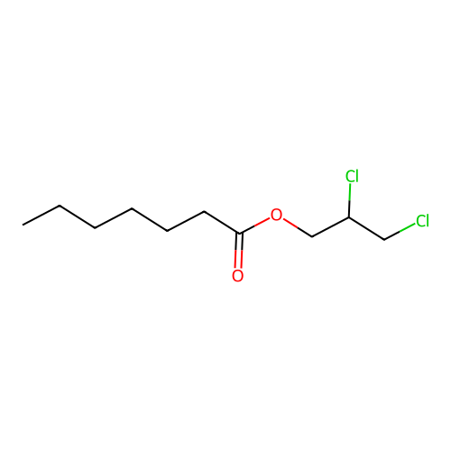 2,3-Dichloropropyl heptanoate structure
