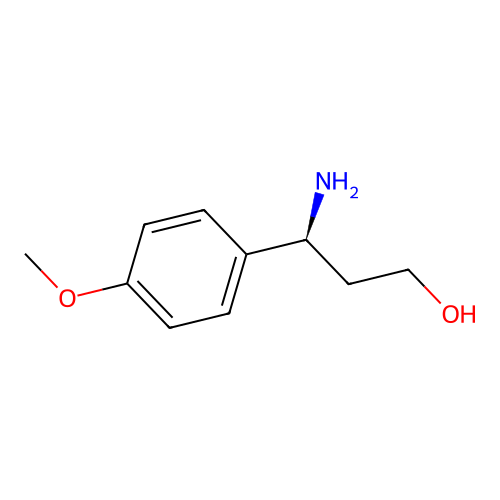 (s)-3-Amino-3-(4-methoxyphenyl)propan-1-ol structure