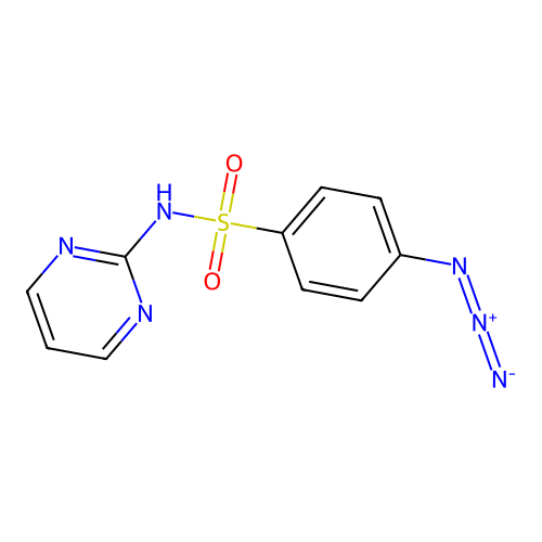 4-azido-N-pyrimidin-2-ylbenzenesulfonamide structure