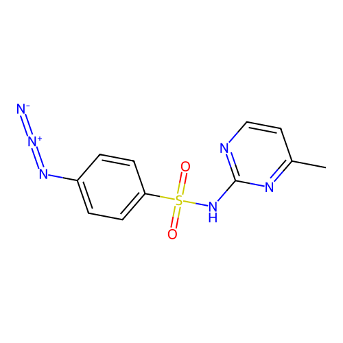 4-azido-N-(4-methylpyrimidin-2-yl)benzenesulfonamide structure