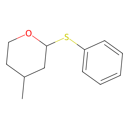 4-Methyl-2-(phenylthio)tetrahydro-2H-pyran structure
