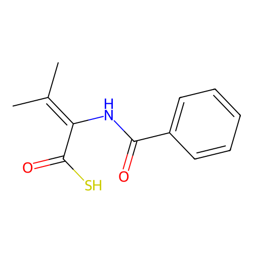 Hippuric acid, alpha-isopropylidene structure