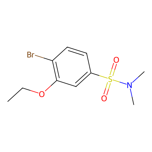 4-bromo-3-ethoxy-N,N-dimethylbenzenesulfonamide structure