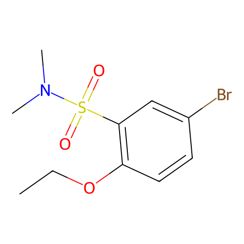 5-bromo-2-ethoxy-N,N-dimethylbenzenesulfonamide structure